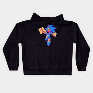 Sonic Playing Game Kids Hoodie